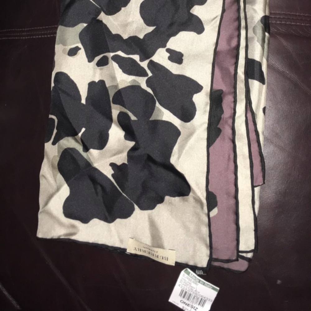 Burberry silk head scarf